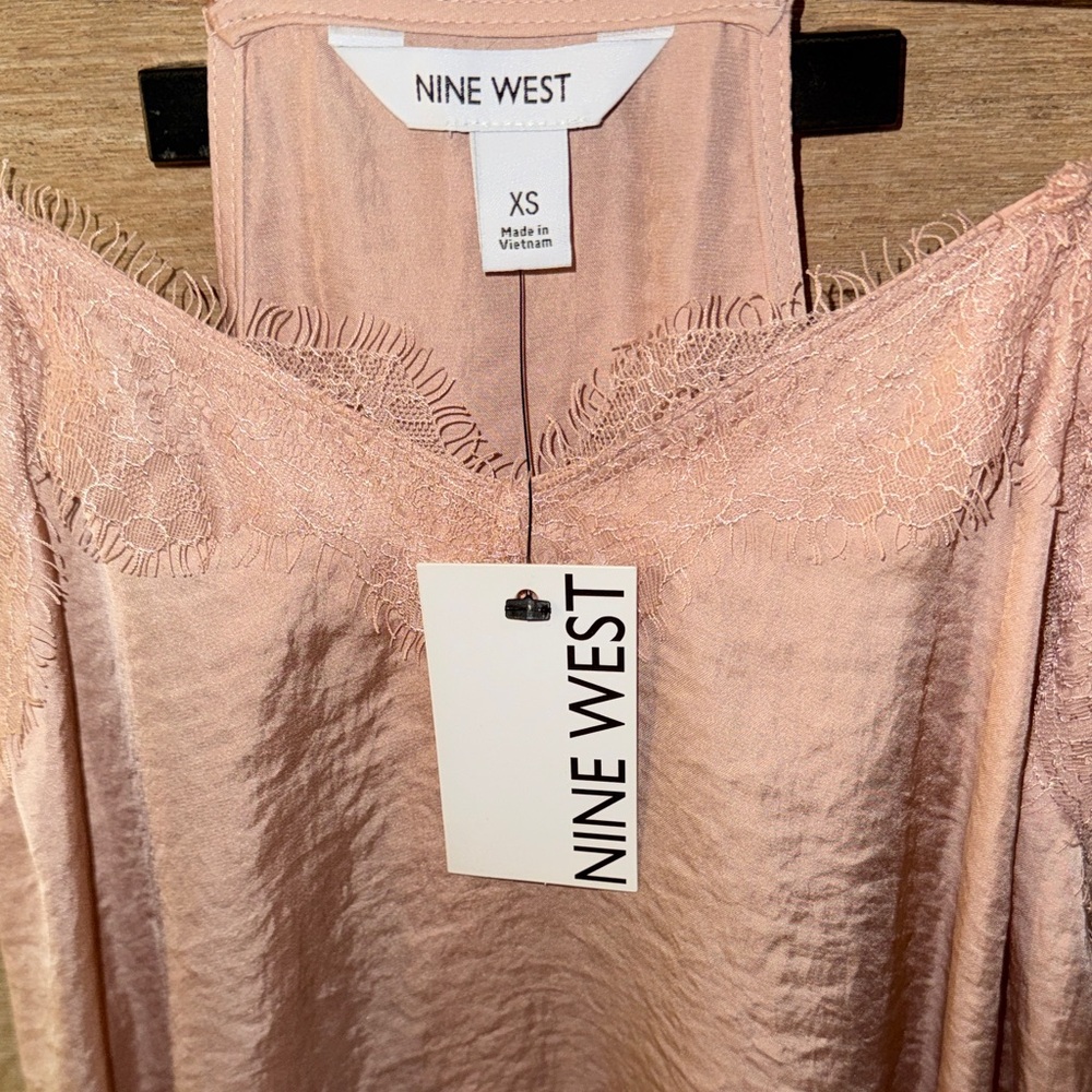 Nine West Blush Satin Top - Picture 2 of 2